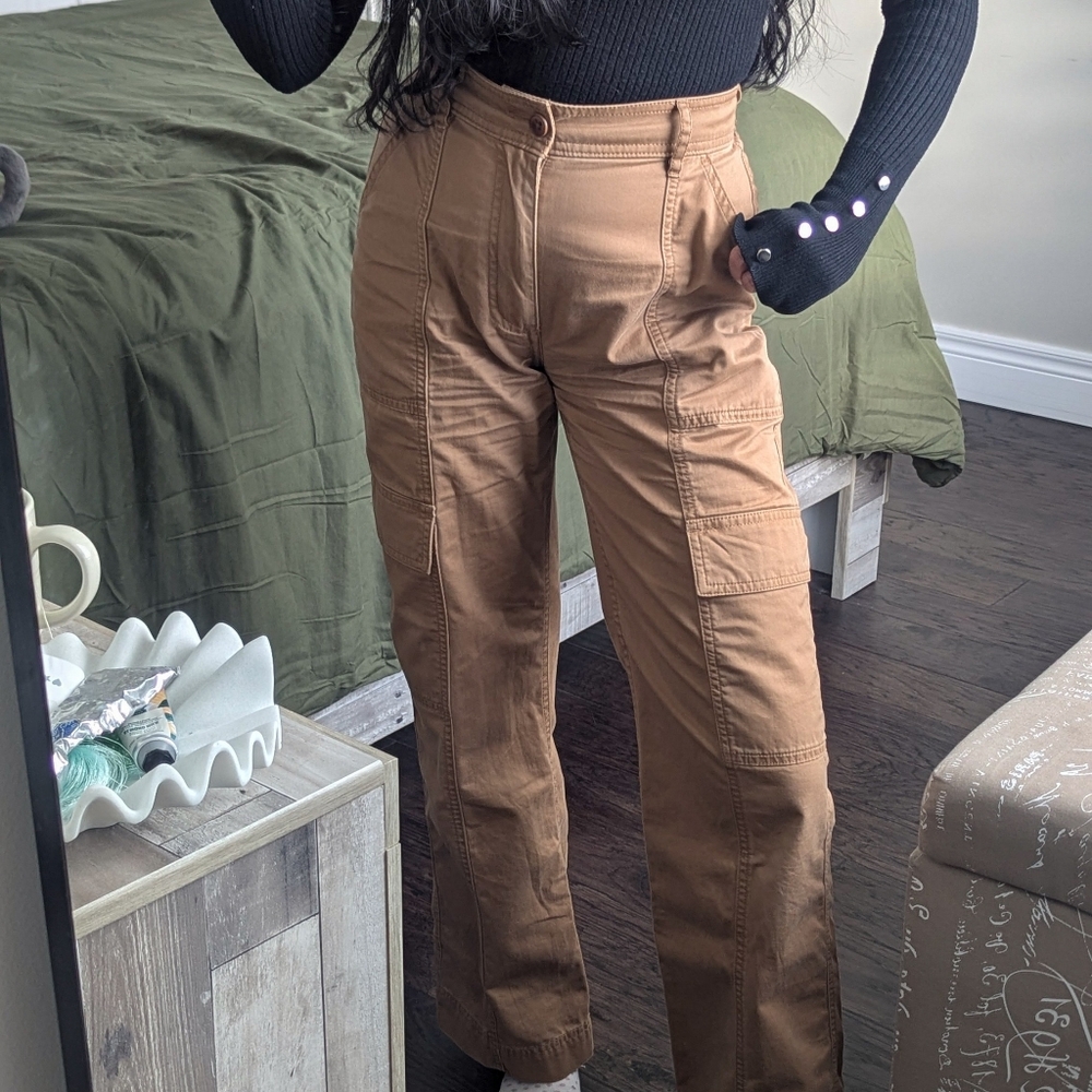 Abercrombie Tan Cargo Utility Pants